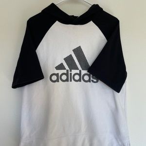 Adidas Short Sleeve Pullover Hoodie
